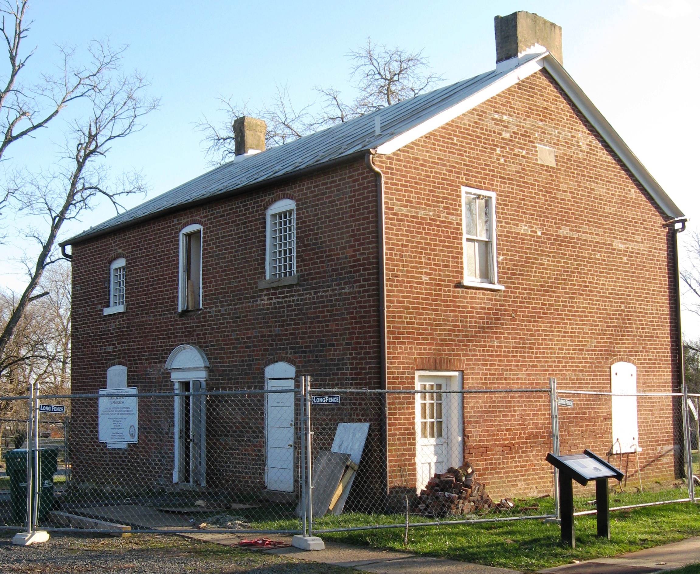 Brentsville Jail House Restoration